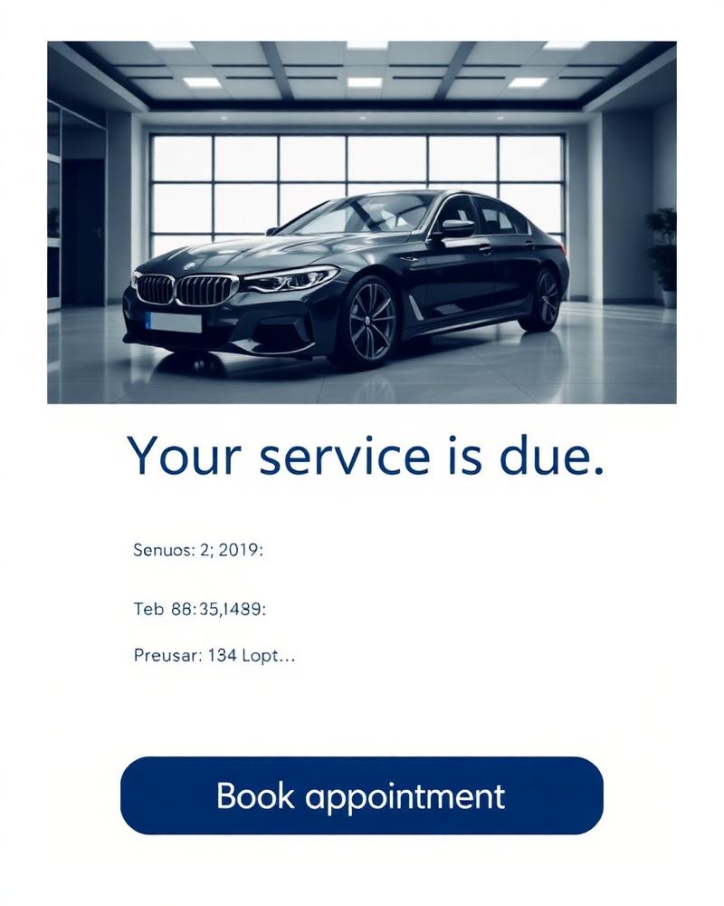 Service Reminder — Automotive email template