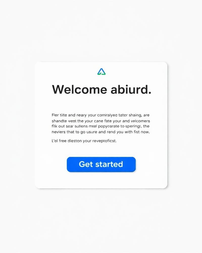 Welcome Series — SaaS email template